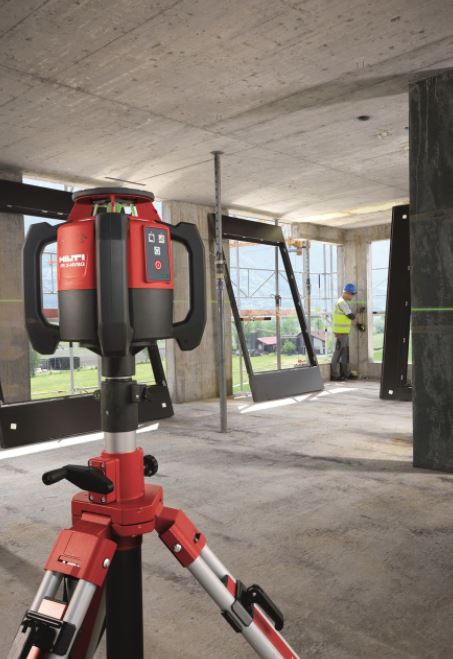 Plan og vertikallaser nøyaktighet > 3 mm ved 50 m